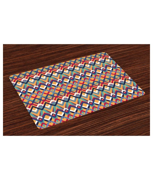 Ikat Place Mats  Set of 4