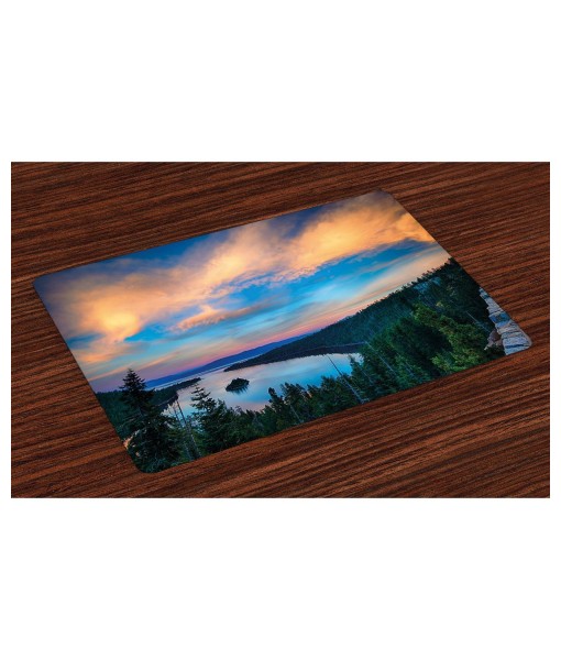 Lake Tahoe Place Mats  Set of 4