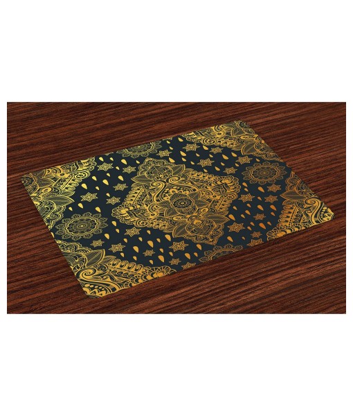 Intricate Mandala Placemats - Set of 4