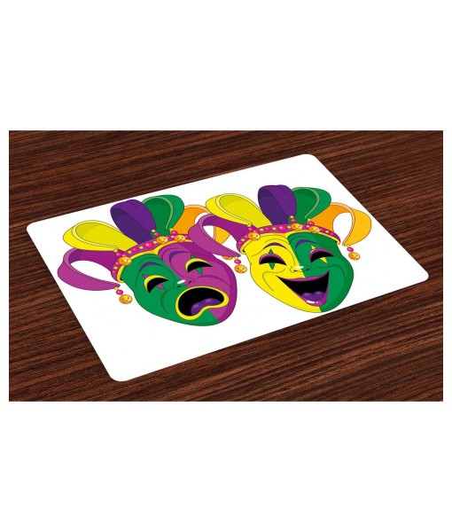 Mardi Gras Fiesta Placemats - Set of 4