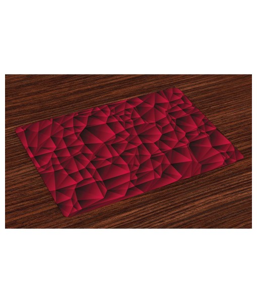 Maroon Place Mats  Set of 4