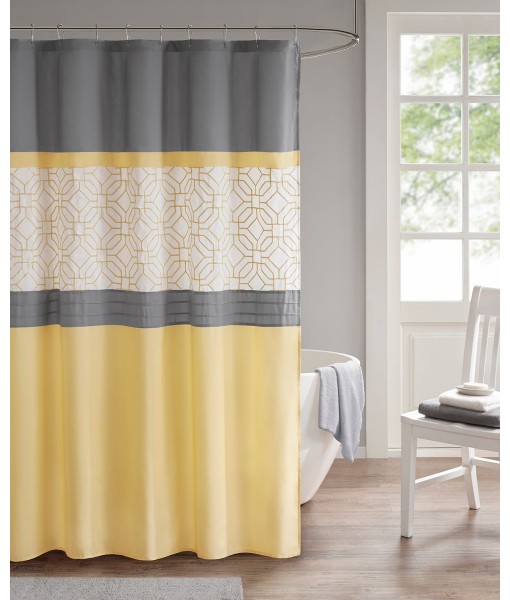 Donnell Embroidered Shower Curtain  72